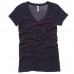 Bella Canvas Women's Lidia Tissue Jersey Deep V-neck Top