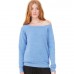 Bella Canvas Women's Mia Slouchy Wide Neck Sweatshirt
