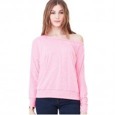 Bella Canvas Ladies Flowy Off The Shoulder Long Sleeve T-shirt