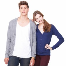 Bella Canvas Adult's Unisex Tri-blend V-neck Cardigan