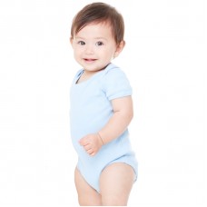 Bella Canvas Baby Rib Short Sleeve One Piece Baby Vest