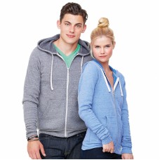 Bella Canvas Unisex Tri -blend Full Zip Hooded Sweatshirt