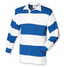Front Row Men's Sewn Stripe Long Sleeved Rugby Shirt
