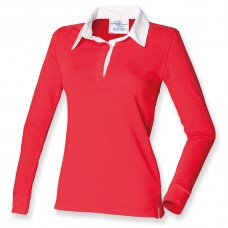 Front Row Women's Lightweight Plain Rugby Shirt