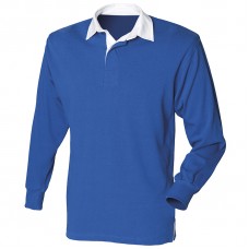 Front Row Kid's Long Sleeve Plain Rugby Shirt
