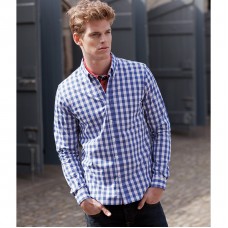Front Row Men's Checked Cotton Shirt