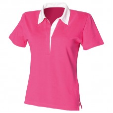 Front Row Women's Short Sleeve Stretch Rugby Shirt