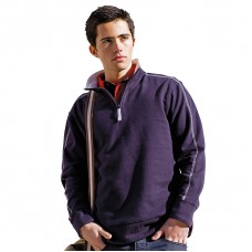 Front Row Men's Washed Zip Neck Sweatshirt