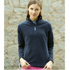 Front Row Ladies 1/4 Zip Microfleece Top
