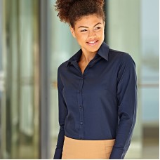Fruit Of The Loom Lady Fit Long Sleeve Oxford Shirt Fruit Of The Loom Lady Fit Long Sleeve Oxford Shirt