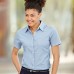Fruit Of The Loom Lady-fit Short Sleeve Oxford Shirt