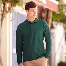 Fruit Of The Loom Adult's Premium Long Sleeve Polo Shirt