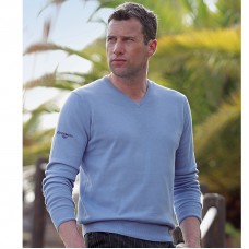 Glenmuir Men's Eden Cotton V-neck Sweater