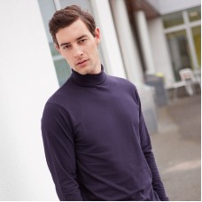 Henbury Men's Long Sleeved Roll Neck Top Henbury Men's Long Sleeved Roll Neck Top