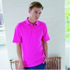 Henbury Men's Classic Stand Up Collar Polo Shirt