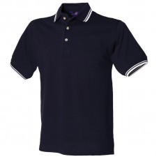Henbury Men's Double Tipped Collar And Cuff Polo Shirt Henbury Men's Double Tipped Collar And Cuff Polo Shirt