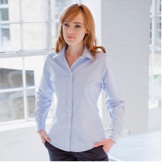 Henbury Ladies Long Sleeve Classic Oxford Shirt
