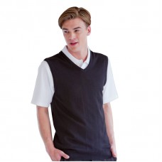 Henbury Men's Sleeveless V-neck Jumper