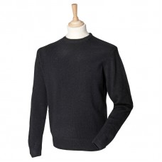 Henbury Men's Lambswool Crew Neck Jumper