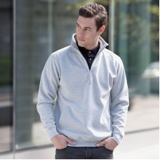 Henbury Men's 1/4 Zip Sweatshirt