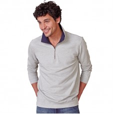 Kariban Men's Trucker Zip Neck Sweatshirt