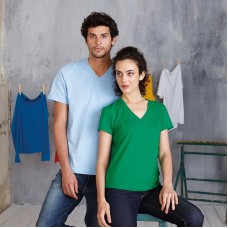 Kariban Women's Short Sleeve V-neck T-shirt