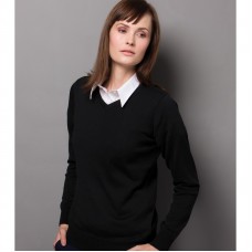 Kustom Kit Women's Arundel Long Sleeve V-neck Sweater