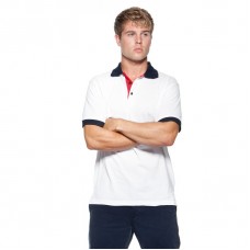 Kustom Kit Men's Contrast Collar And Placket Polo Shirt