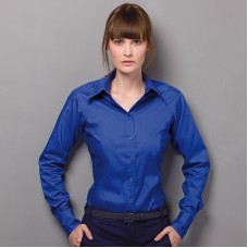 Kustom Kit Women's Long Sleeve Pinpoint Oxford Blouse