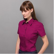 Kustom Kit Women's Premium Pocket Short Sleeve Oxford Blouse