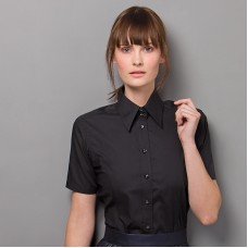 Kustom Kit Women's Business Blouse Short Sleeve