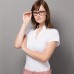Kustom Kit Women's Corporate V-neck Mandarin Collar Short Sleeve Top