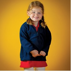 Larkwood Baby Toddler Zip Neck Microfleece Jacket