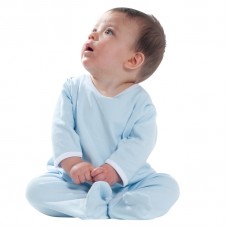 Larkwood Baby Contrast Long Sleeve Sleepsuit