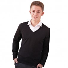 Maddins Men's Fully Fashioned V-neck Jumper