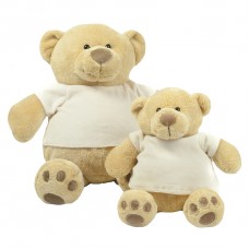 Mumbles Honey Teddy Bear Wearing Velour T-shirt