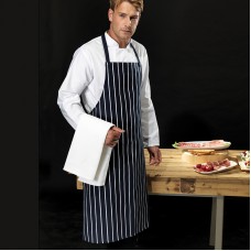 Premier Butchers Style Striped Bib Apron
