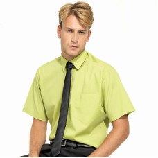 Premier Men's Poplin Short Sleeved Shirt