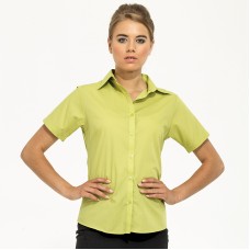 Premier Ladies Short Sleeved Poplin Blouse