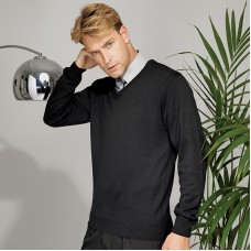 Premier Knitted V-neck Mens Sweater