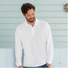 Russell Adult's Long Sleeved Classic Cotton Polo Shirt