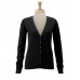 Russell Collection Women's Contemporary V-neck Knitted Cardigan