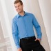 Russell Collection Men's Easycare Fitted Long Sleeve Poplin Shirt Russell Collection Men's Easycare Fitted Long Sleeve Poplin Shirt
