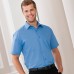 Russell Collection Short Sleeved Poly Cotton Men's Poplin Shirt