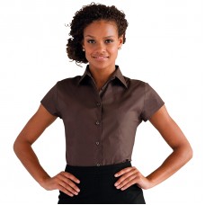 Russell Collection Ladies Short Sleeved Easycare Fitted Shirt