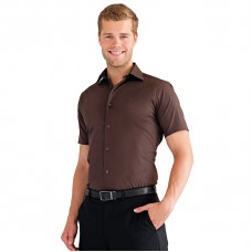 Russell Collection Men's Easycare Short Sleeve Fitted Shirt