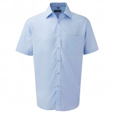 Russell Collection Men's Tencil Fabric Corporate Short Sleeve Shirt