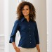 Russell Collection Women's 3/4 Sleeve Tencel Fitted Shirt