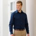 Russell Collection Men's Tencil Fabric Long Sleeve Fitted Shirt