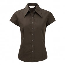 Russell Collection Womens Cap Tencel Fitted Shirt